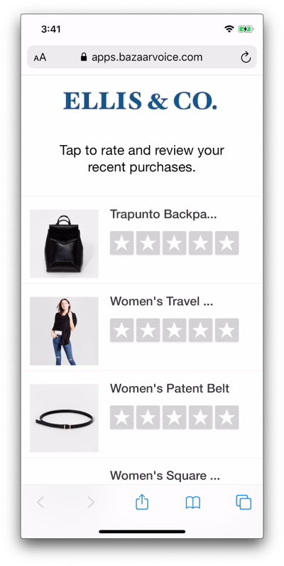 Multi-product submission form