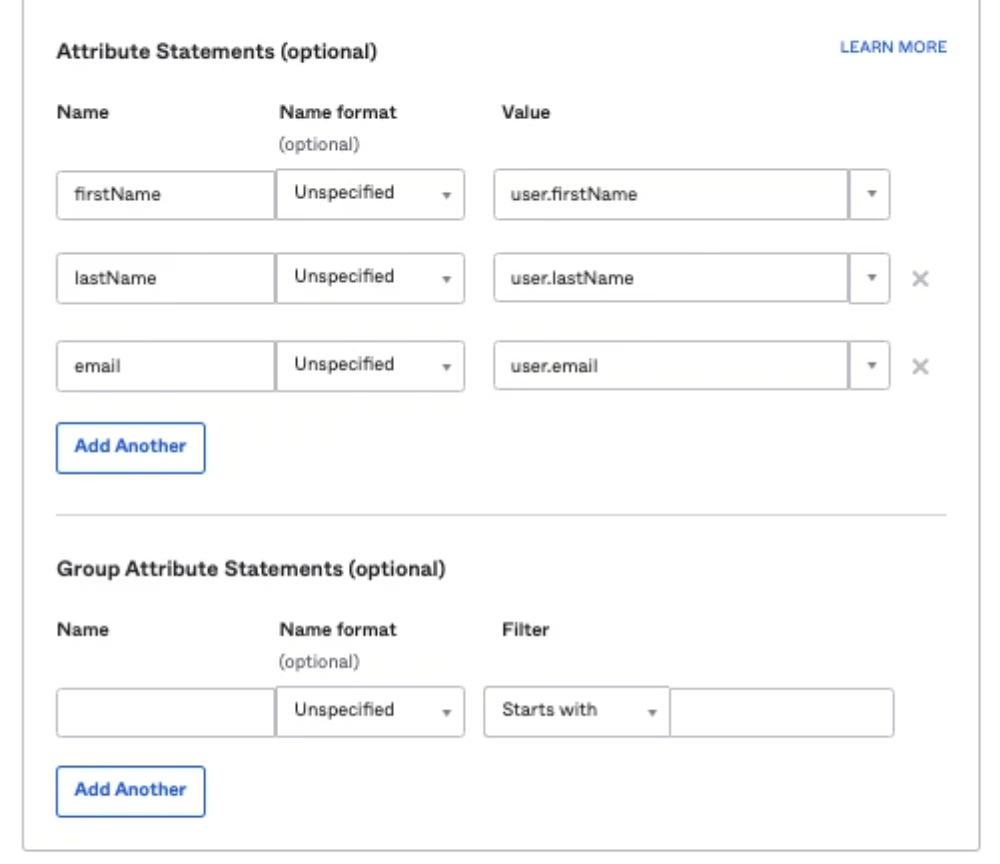 Okta mappings
