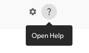 Open help icon