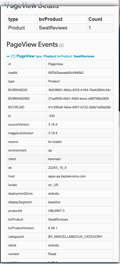 Analytics Inspector