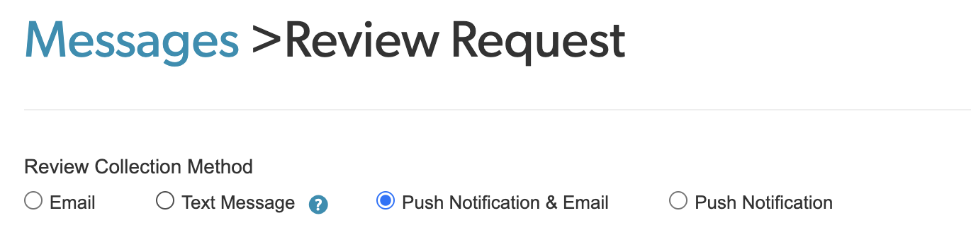 Enable push notification for RRE