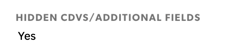 Hidden CDVS Portal API Keys