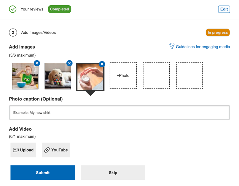 Consumer Upload Articles