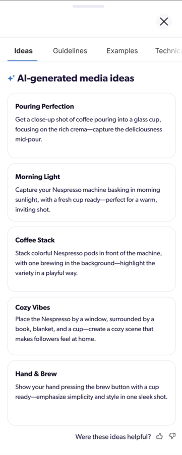 AI generated media ideas